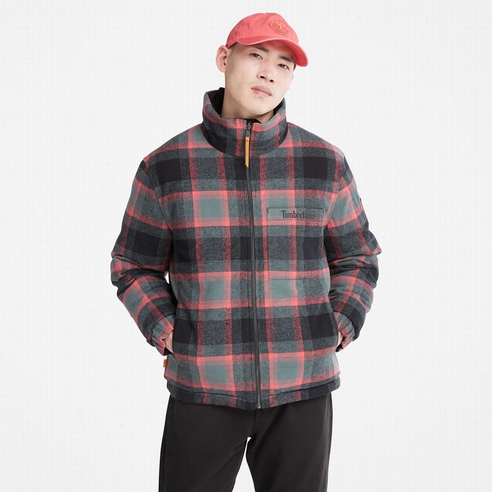 Pánské Bundy Timberland Welch Mountain Reversible Puffer Černé | TI20456-896