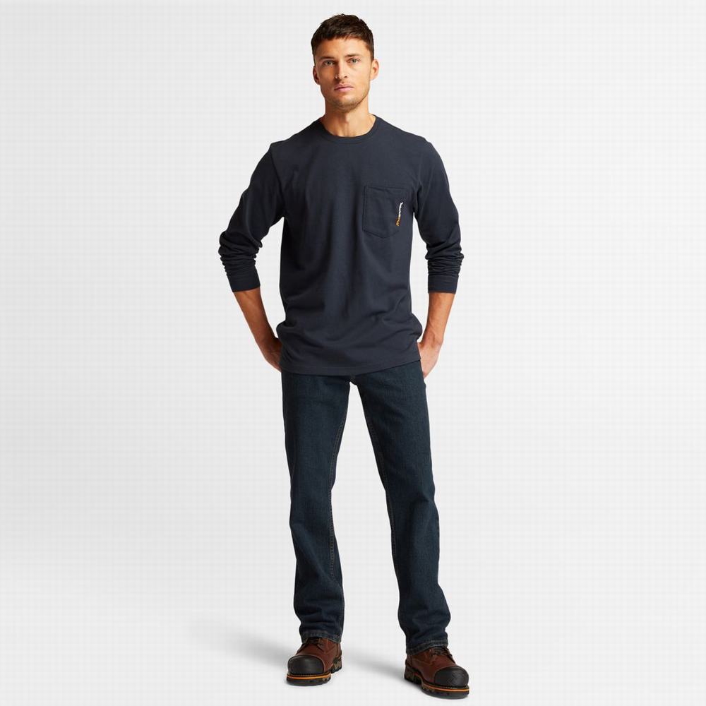Pánské Džíny Timberland Grit-N-Grind Flex Denim Pracovní Tmavě | TI02547-160
