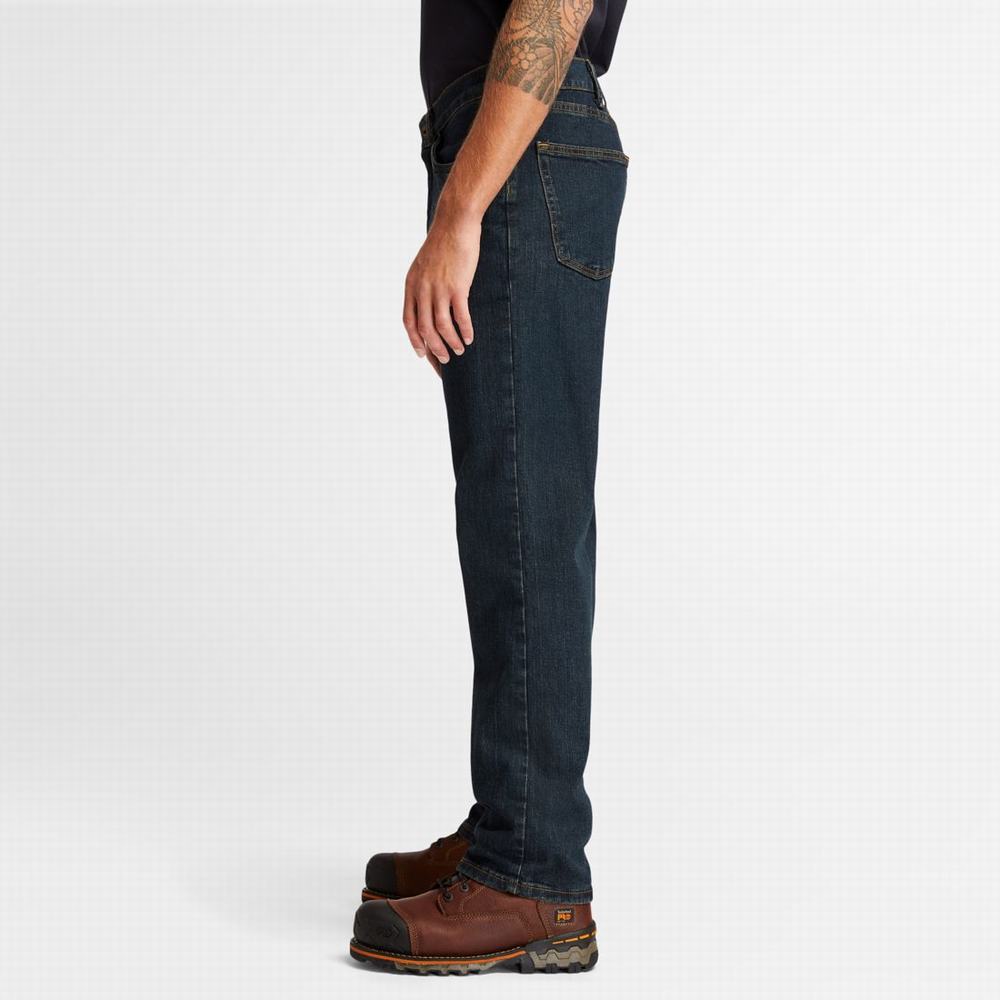 Pánské Džíny Timberland Grit-N-Grind Flex Denim Pracovní Tmavě | TI02547-160