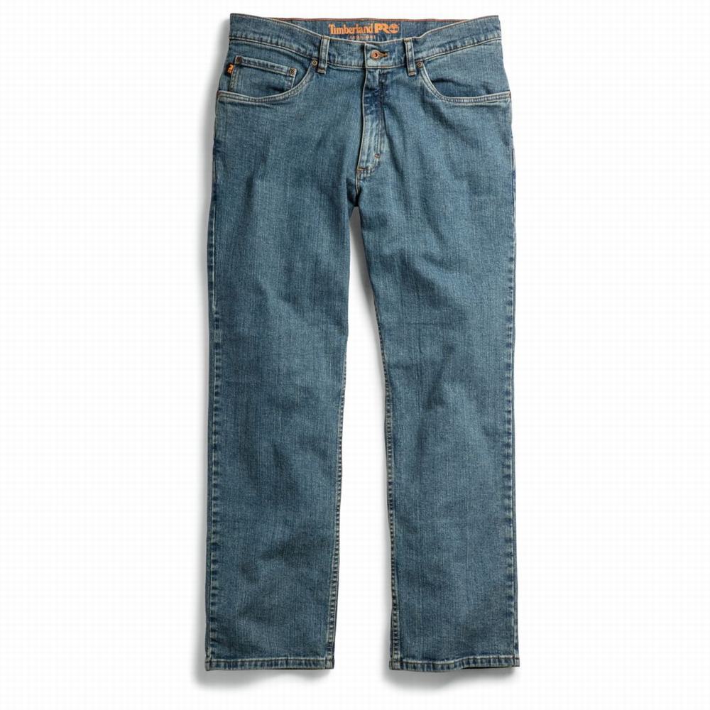 Pánské Džíny Timberland PRO® Grit-N-Grind Flex Denim Pracovní Šedé Blankyt Světle Modré | TI43275-420