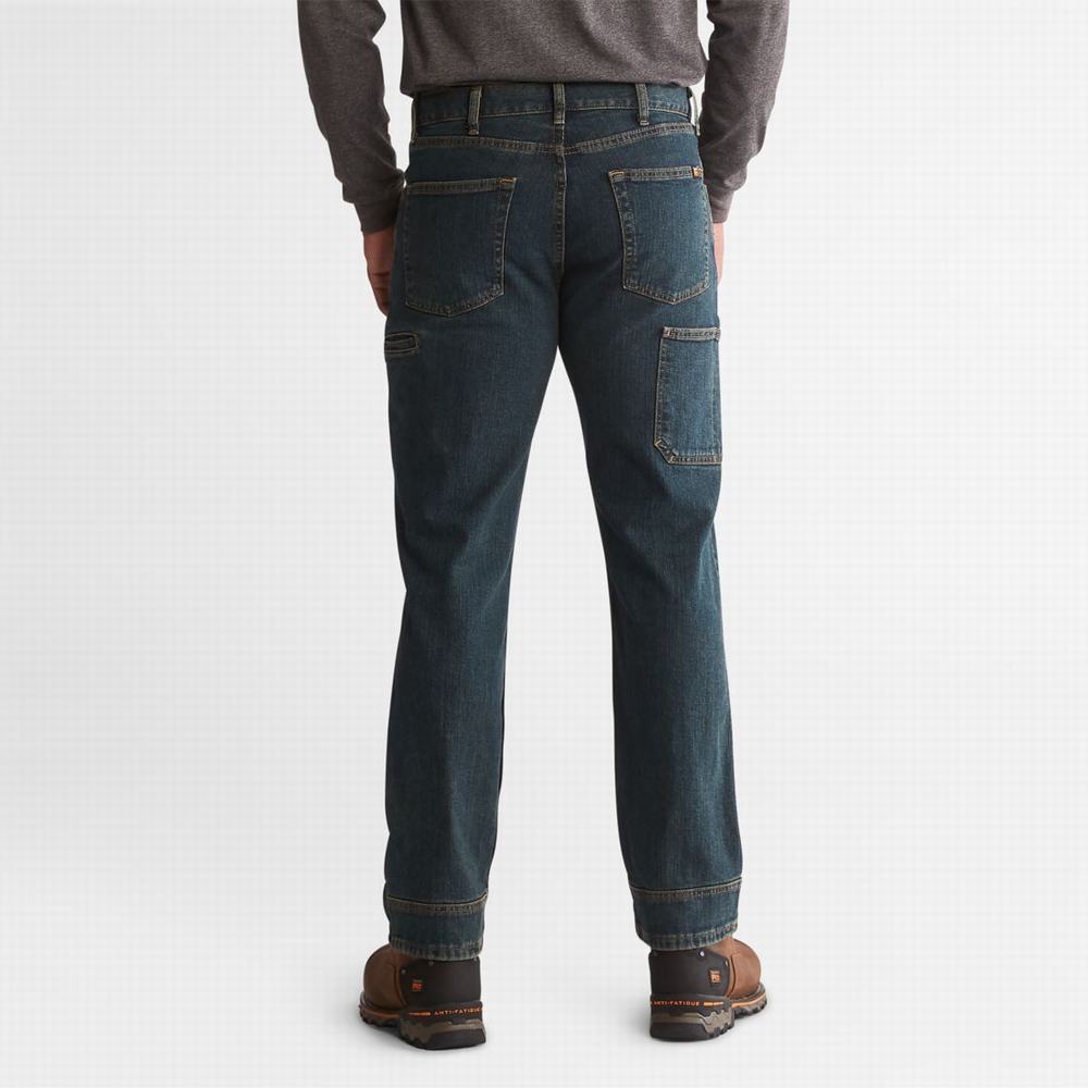 Pánské Džíny Timberland PRO® Grit-N-Grind Flex Denim Pracovní Tmavě | TI70521-415