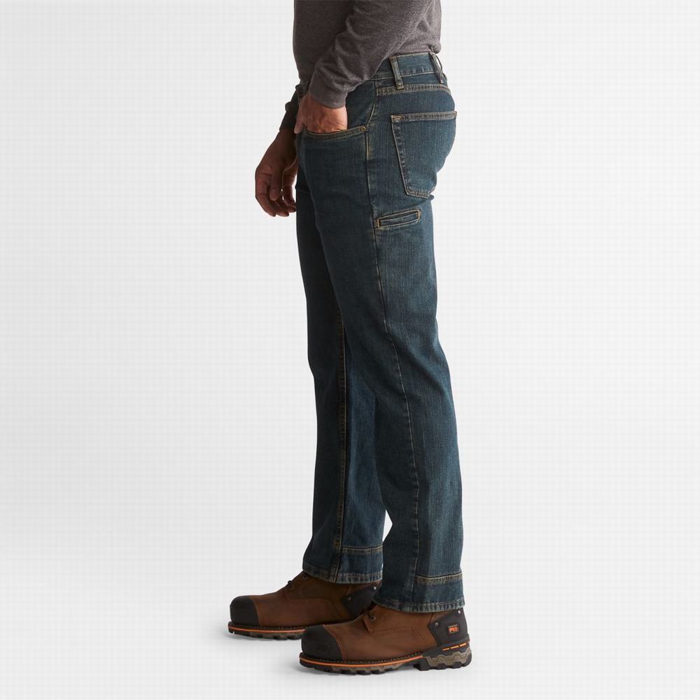 Pánské Džíny Timberland PRO® Grit-N-Grind Flex Denim Pracovní Tmavě | TI70521-415