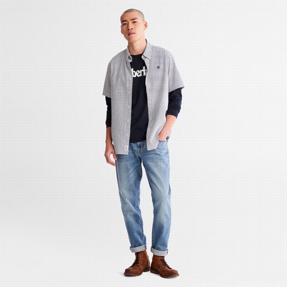 Pánské Džíny Timberland Sargent Lake Slim Denim Blankyt | TI16857-267