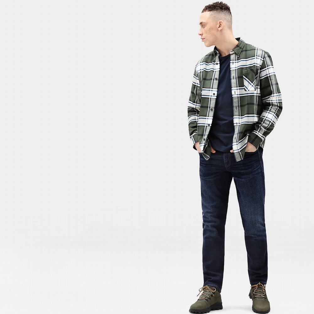 Pánské Džíny Timberland Squam Lake Stretch Tmavě Blankyt | TI27894-417