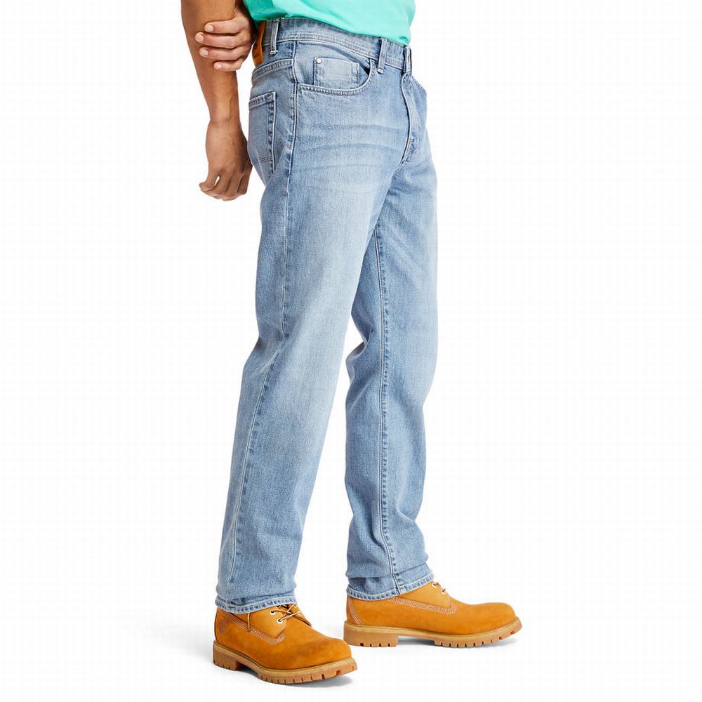 Pánské Džíny Timberland Squam Lake Stretch Světle Blankyt | TI29850-643