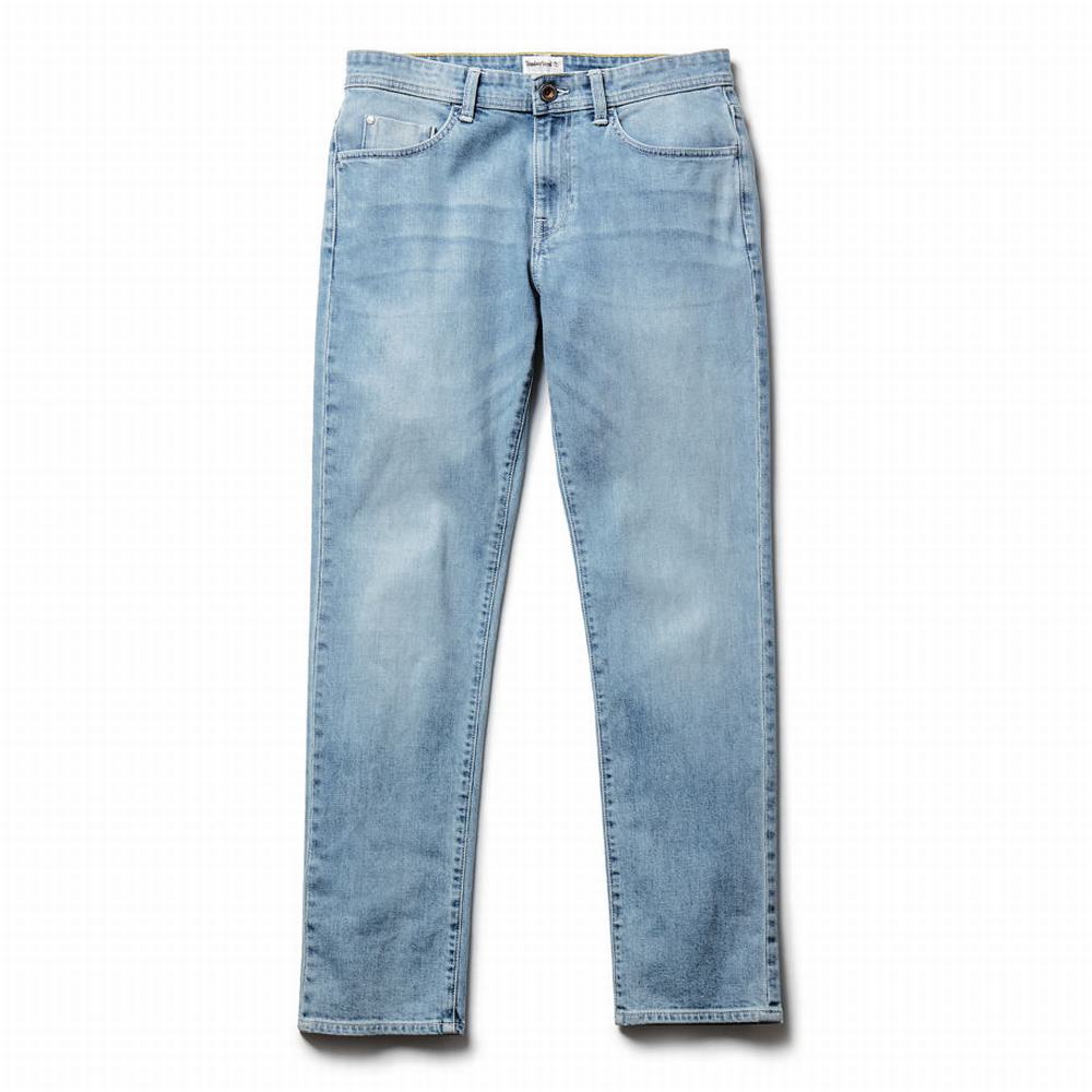 Pánské Džíny Timberland Squam Lake Stretch Světle Blankyt | TI29850-643