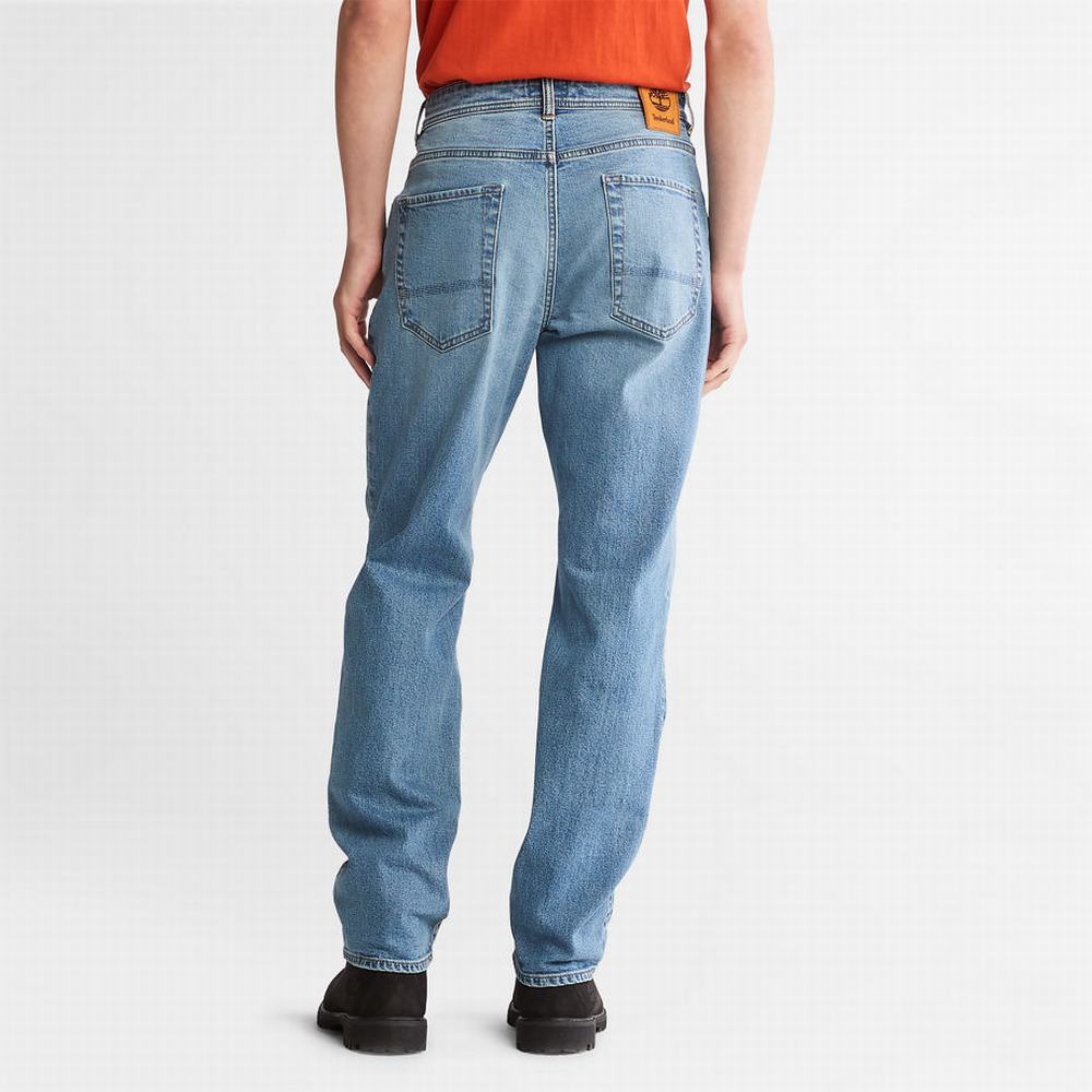 Pánské Džíny Timberland Squam Lake Stretch Světle Blankyt | TI76302-824