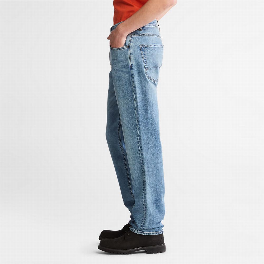 Pánské Džíny Timberland Squam Lake Stretch Světle Blankyt | TI76302-824