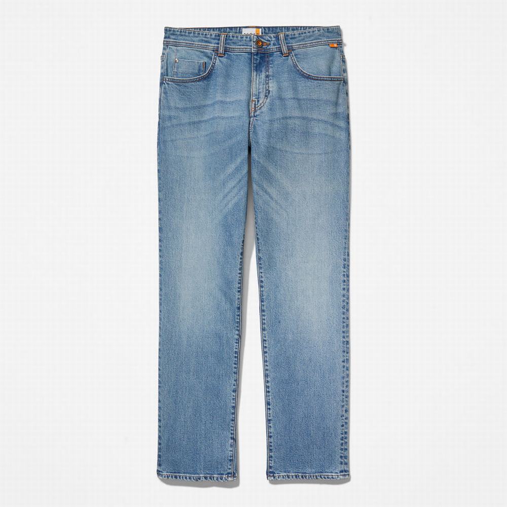 Pánské Džíny Timberland Squam Lake Stretch Světle Blankyt | TI76302-824