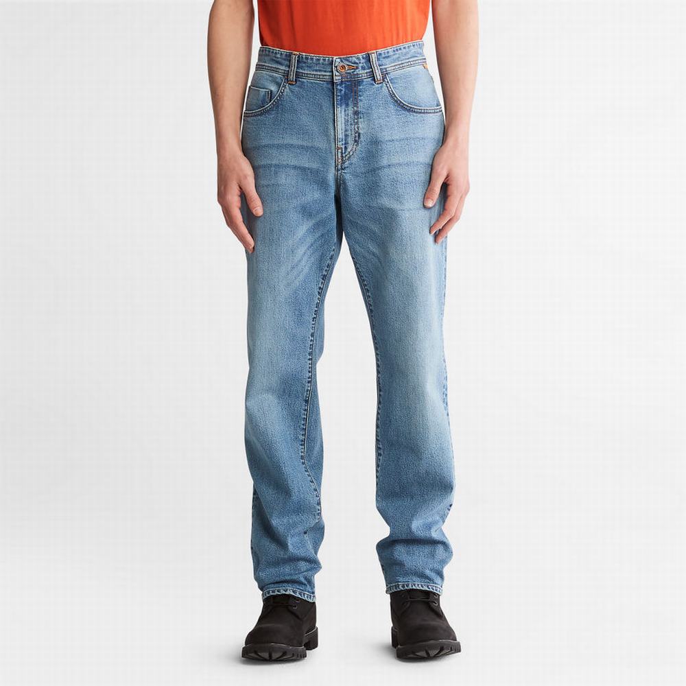 Pánské Džíny Timberland Squam Lake Stretch Světle Blankyt | TI76302-824