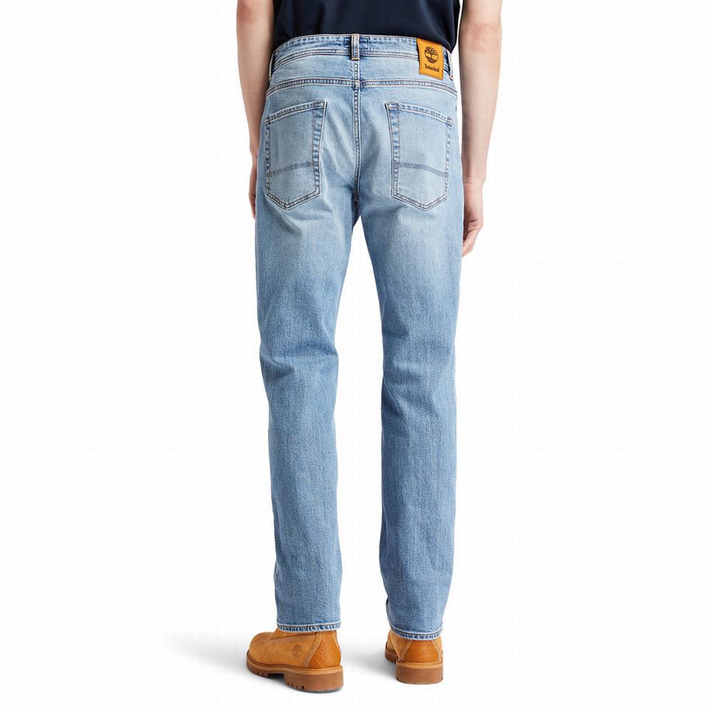 Pánské Džíny Timberland Tapered-leg Pohodlí Světle Blankyt | TI07921-183