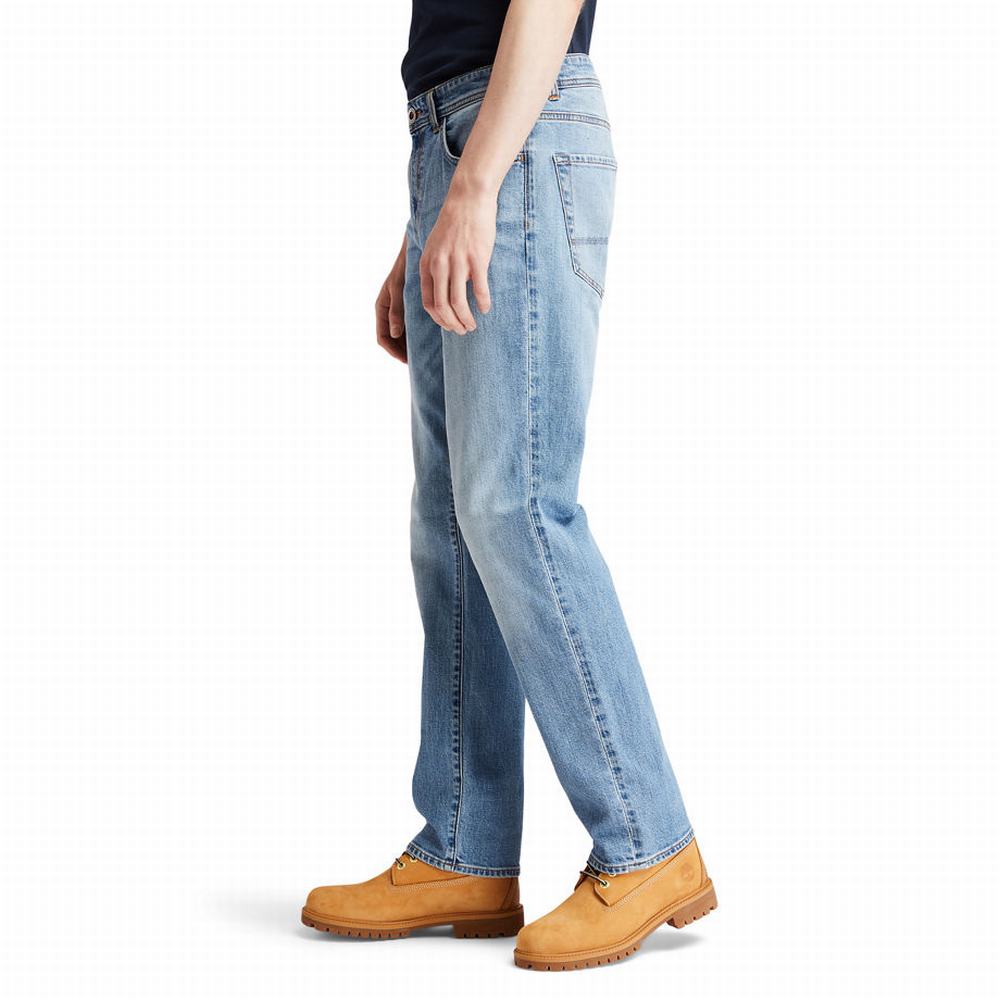 Pánské Džíny Timberland Tapered-leg Pohodlí Světle Blankyt | TI07921-183