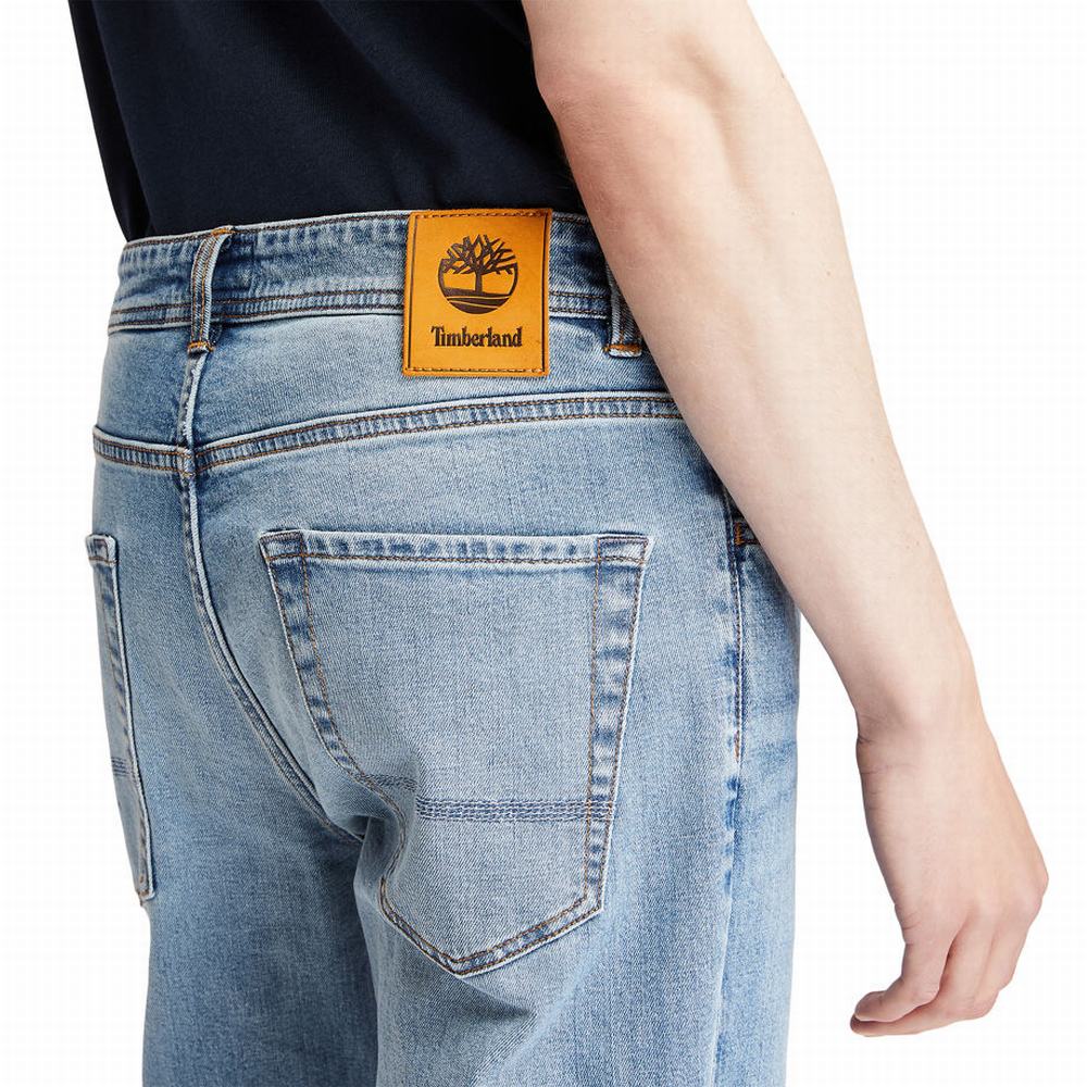 Pánské Džíny Timberland Tapered-leg Pohodlí Světle Blankyt | TI07921-183