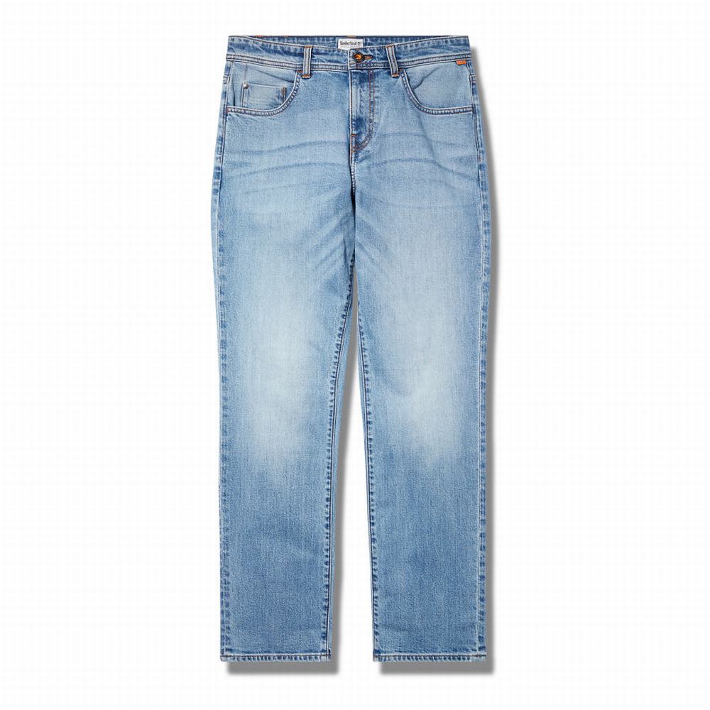 Pánské Džíny Timberland Tapered-leg Pohodlí Světle Blankyt | TI07921-183