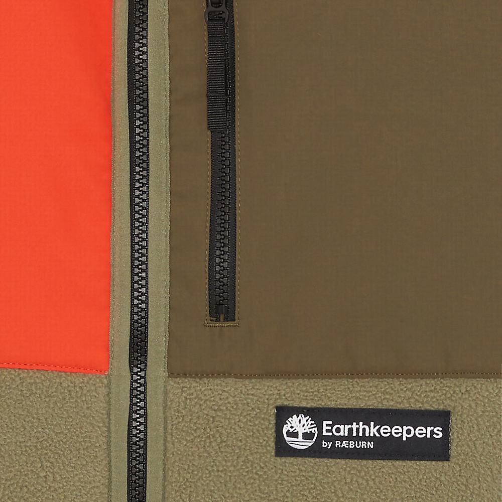 Pánské Fleece Bundy Timberland Earthkeepers® by Raeburn All Gender Recycled Zelene | TI02657-173