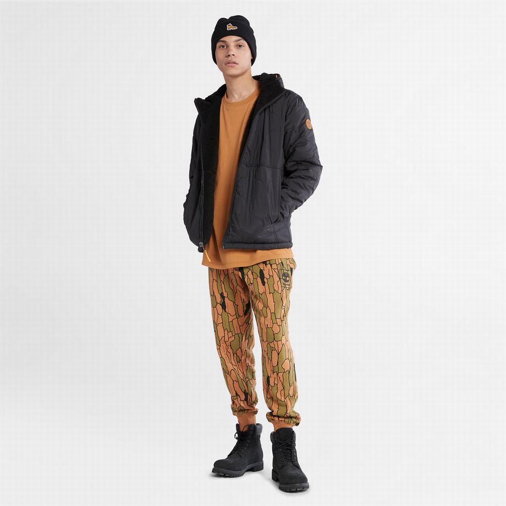 Pánské Fleece Bundy Timberland Reversible Černé | TI06915-582