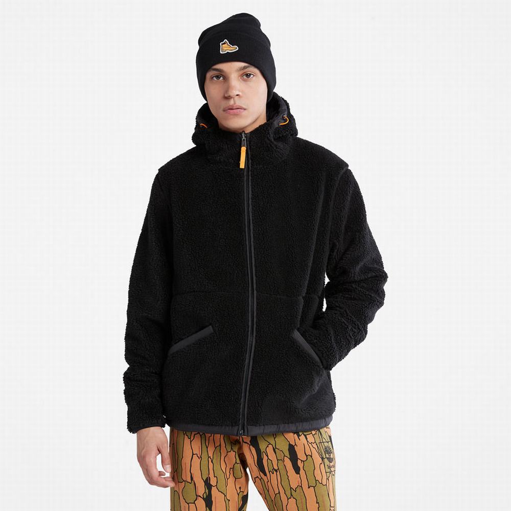 Pánské Fleece Bundy Timberland Reversible Černé | TI06915-582
