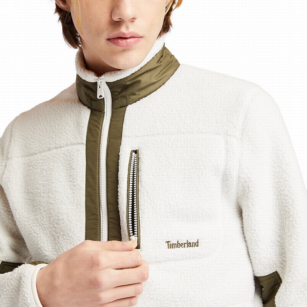 Pánské Fleece Bundy Timberland Sherpa Bílé | TI17395-830