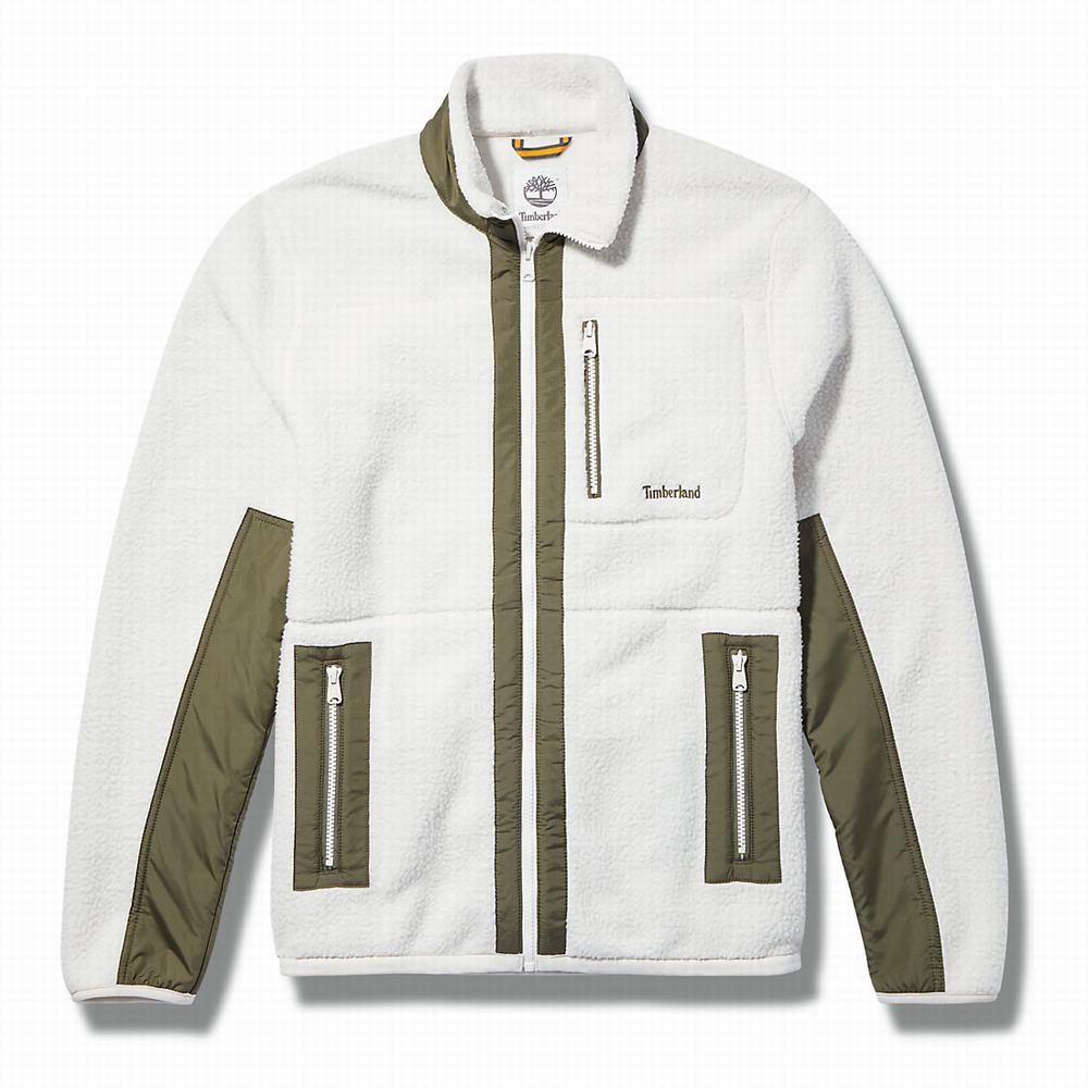 Pánské Fleece Bundy Timberland Sherpa Bílé | TI17395-830