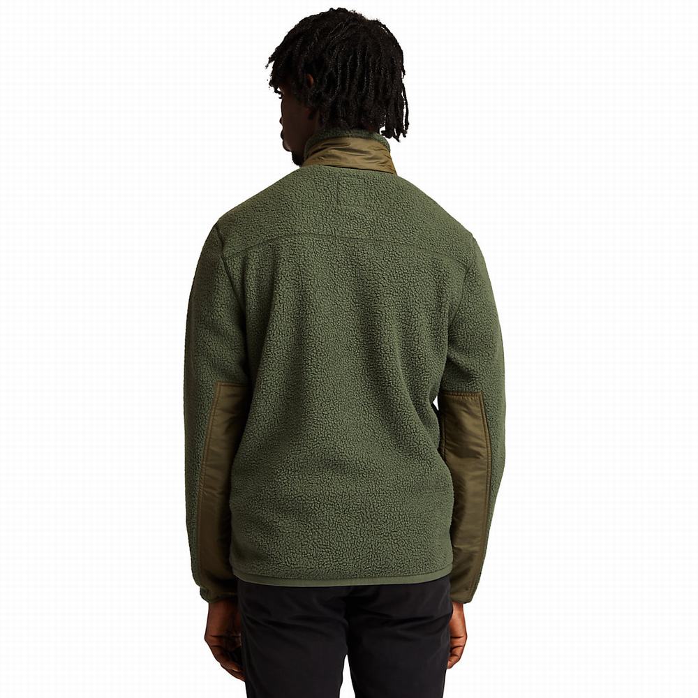 Pánské Fleece Bundy Timberland Sherpa Tmavě Zelene | TI26357-345