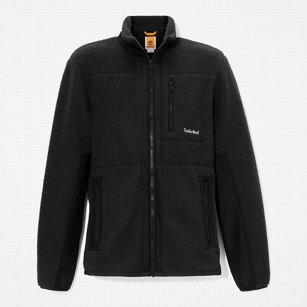 Pánské Fleece Bundy Timberland Sherpa Černé | TI91602-692