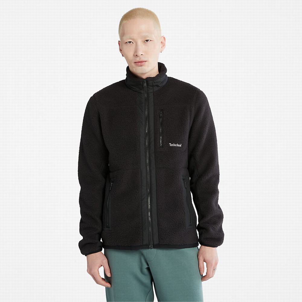 Pánské Fleece Bundy Timberland Sherpa Černé | TI91602-692