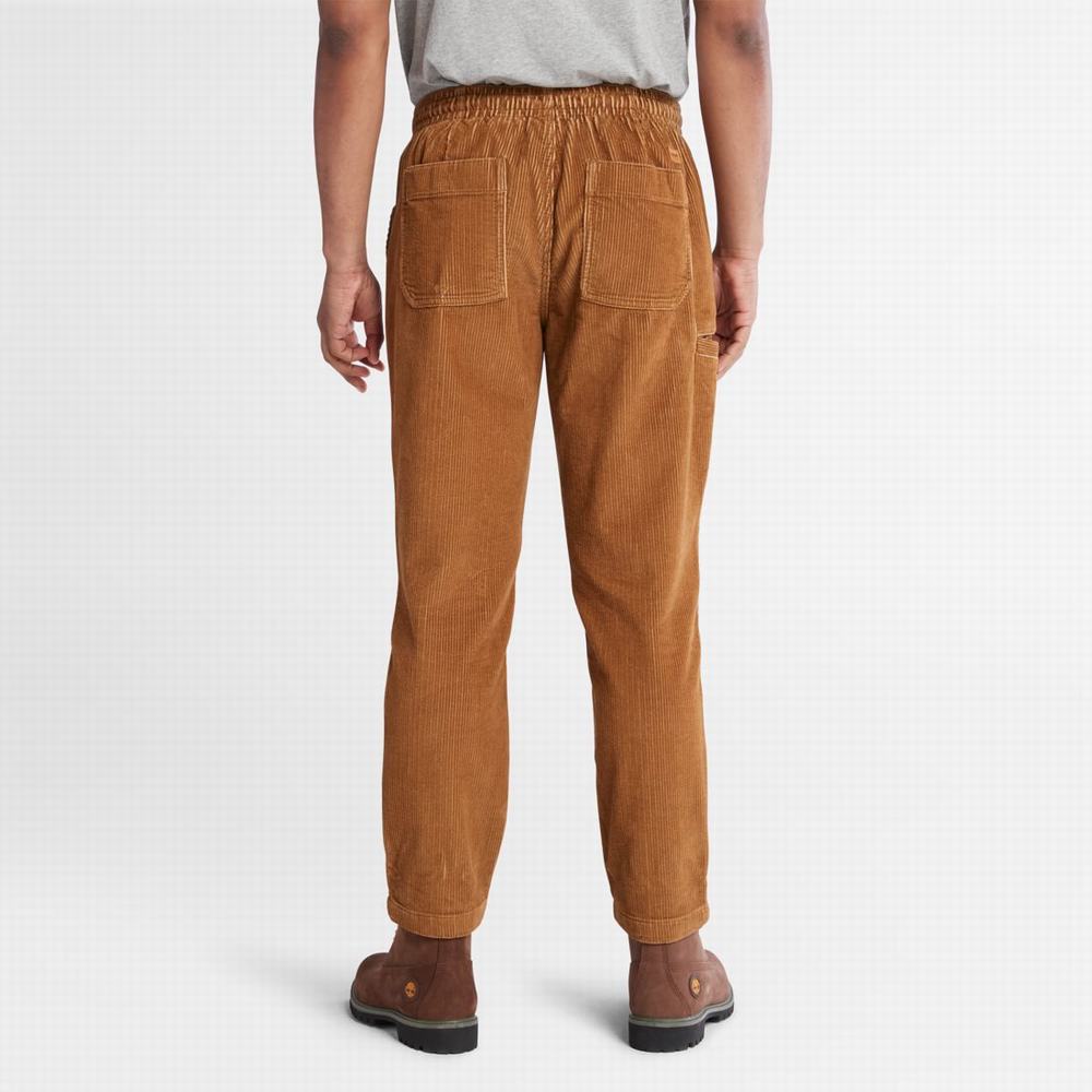 Pánské Kalhoty Jogger Timberland Corduroy Hnědé | TI69471-531
