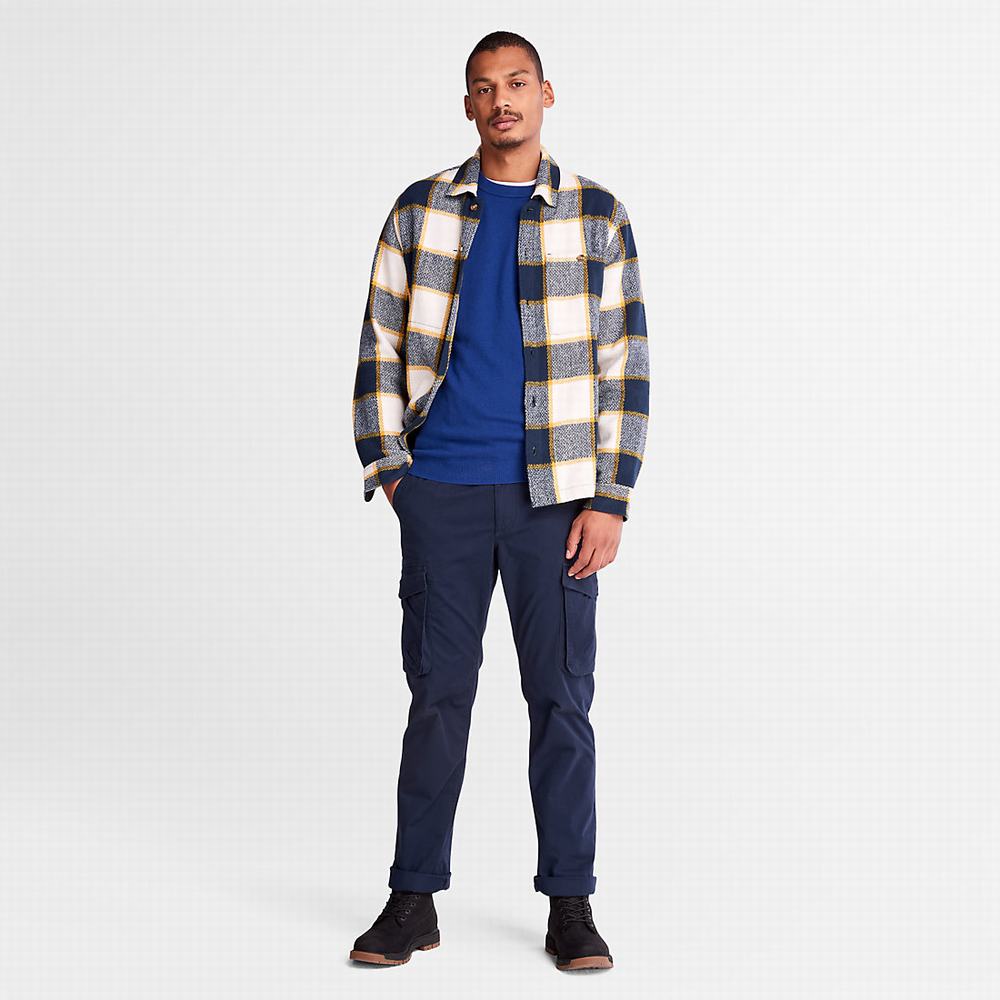 Pánské Jumpers Timberland Cohas Brook Merino Tmavě Blankyt | TI31952-076