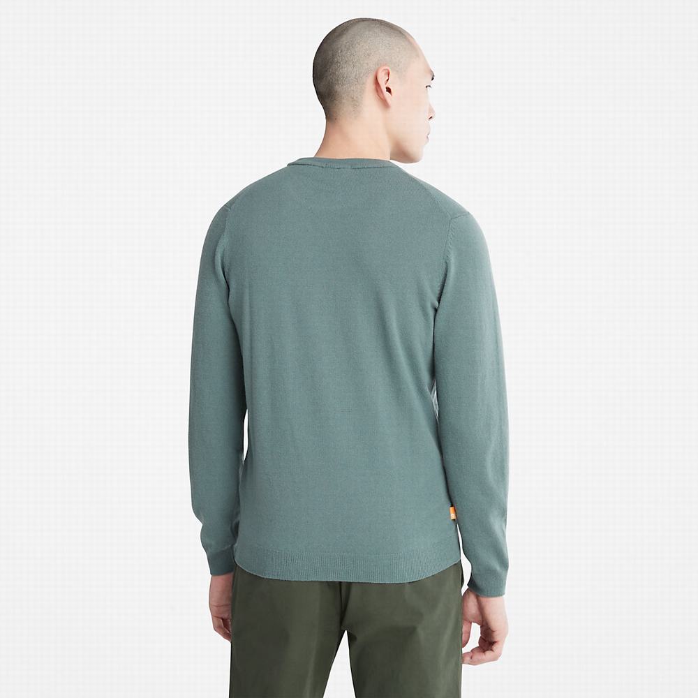 Pánské Jumpers Timberland Cohas Brook Merino Zelene | TI32769-751