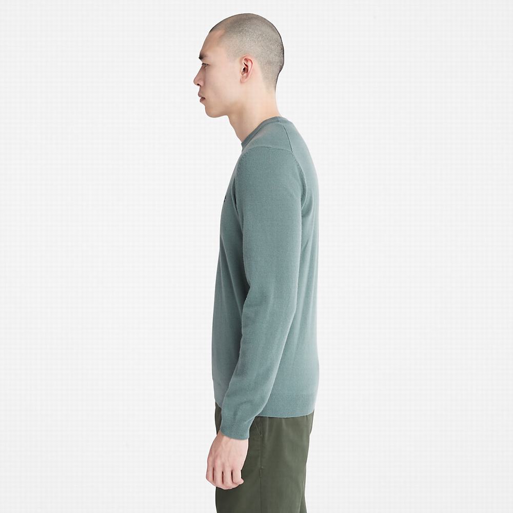 Pánské Jumpers Timberland Cohas Brook Merino Zelene | TI32769-751
