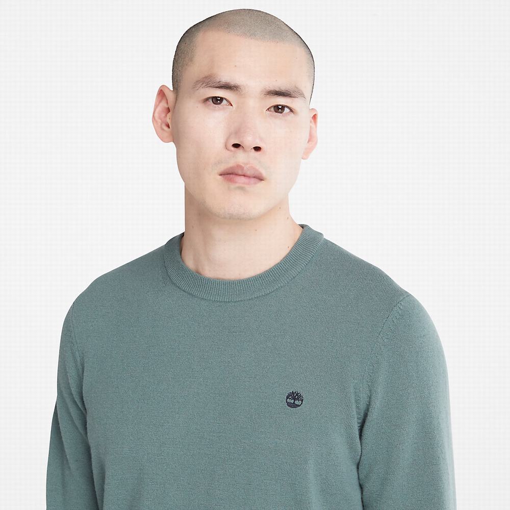 Pánské Jumpers Timberland Cohas Brook Merino Zelene | TI32769-751