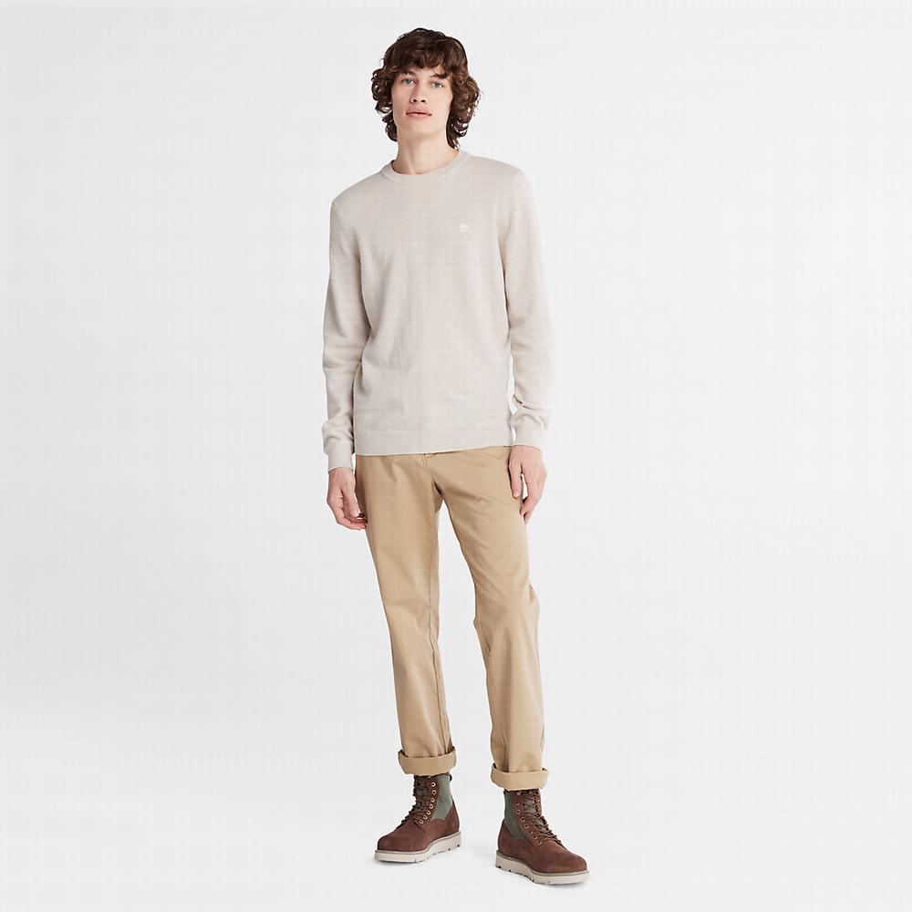 Pánské Jumpers Timberland Cohas Brook Merino Světle Šedé | TI57081-201