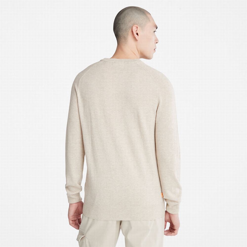 Pánské Jumpers Timberland Crewneck Raglan Světle Šedé | TI08479-062