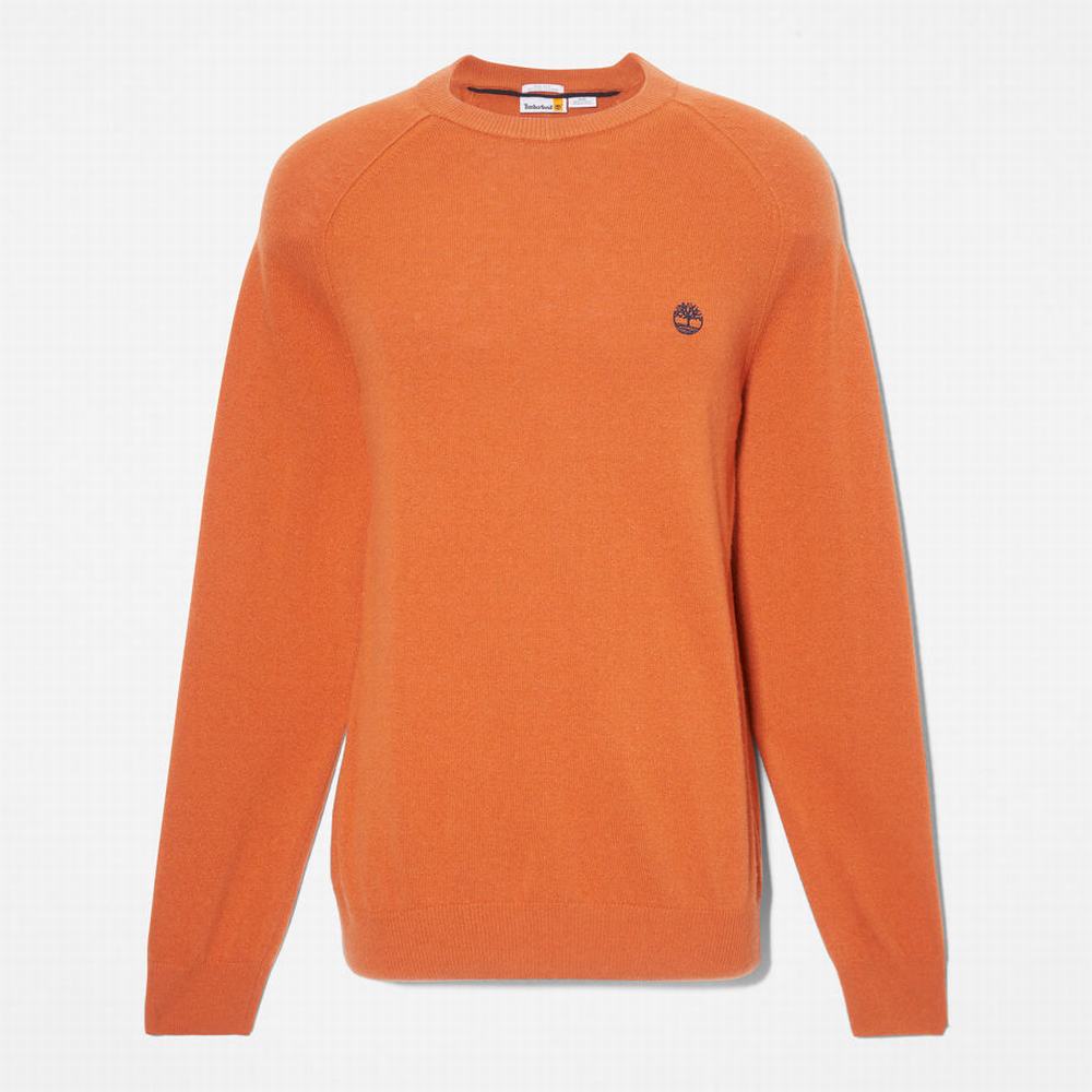Pánské Jumpers Timberland Crewneck Raglan Oranžové | TI08965-736