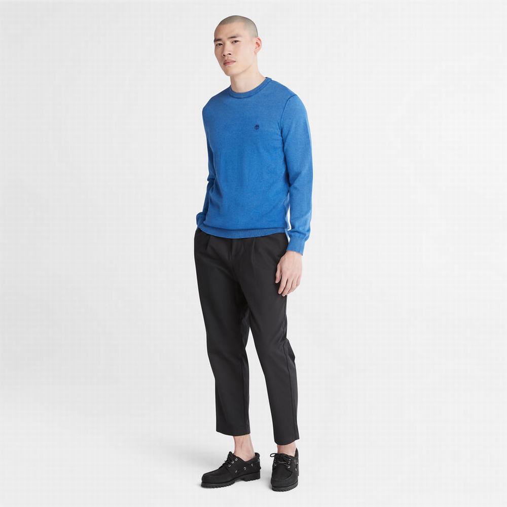 Pánské Jumpers Timberland EK+ Crewneck Tmavě Blankyt | TI24308-273