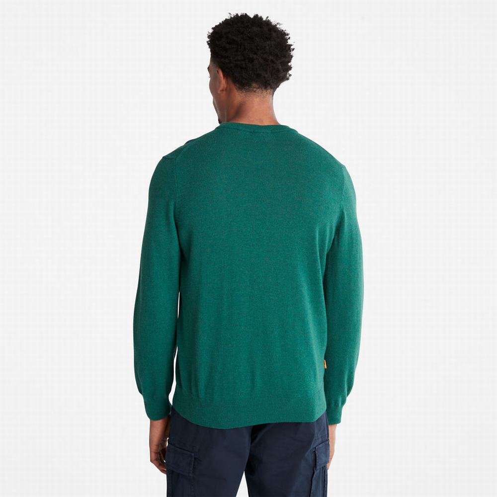 Pánské Jumpers Timberland Knox River Crewneck Zelene | TI20498-421