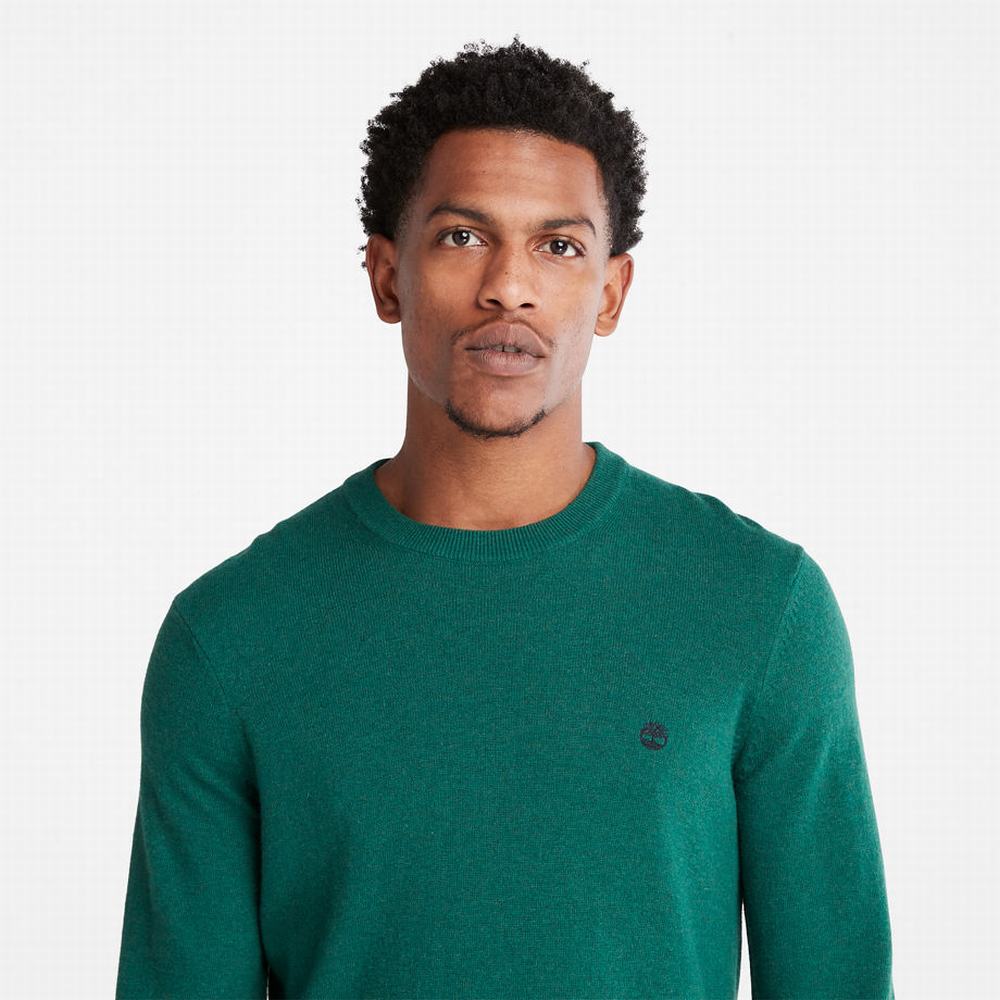 Pánské Jumpers Timberland Knox River Crewneck Zelene | TI20498-421