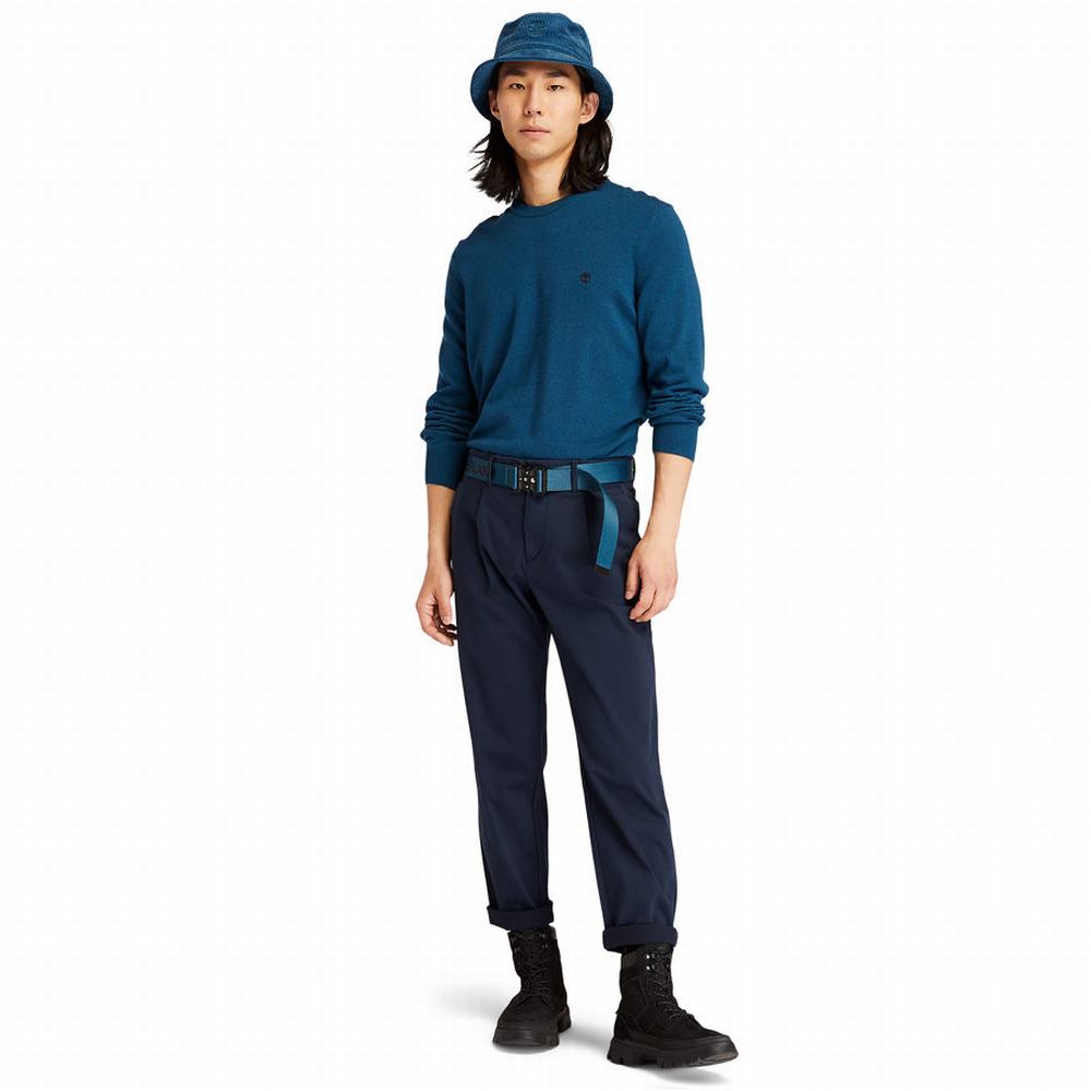 Pánské Jumpers Timberland Knox River Crewneck Blankyt | TI26408-405