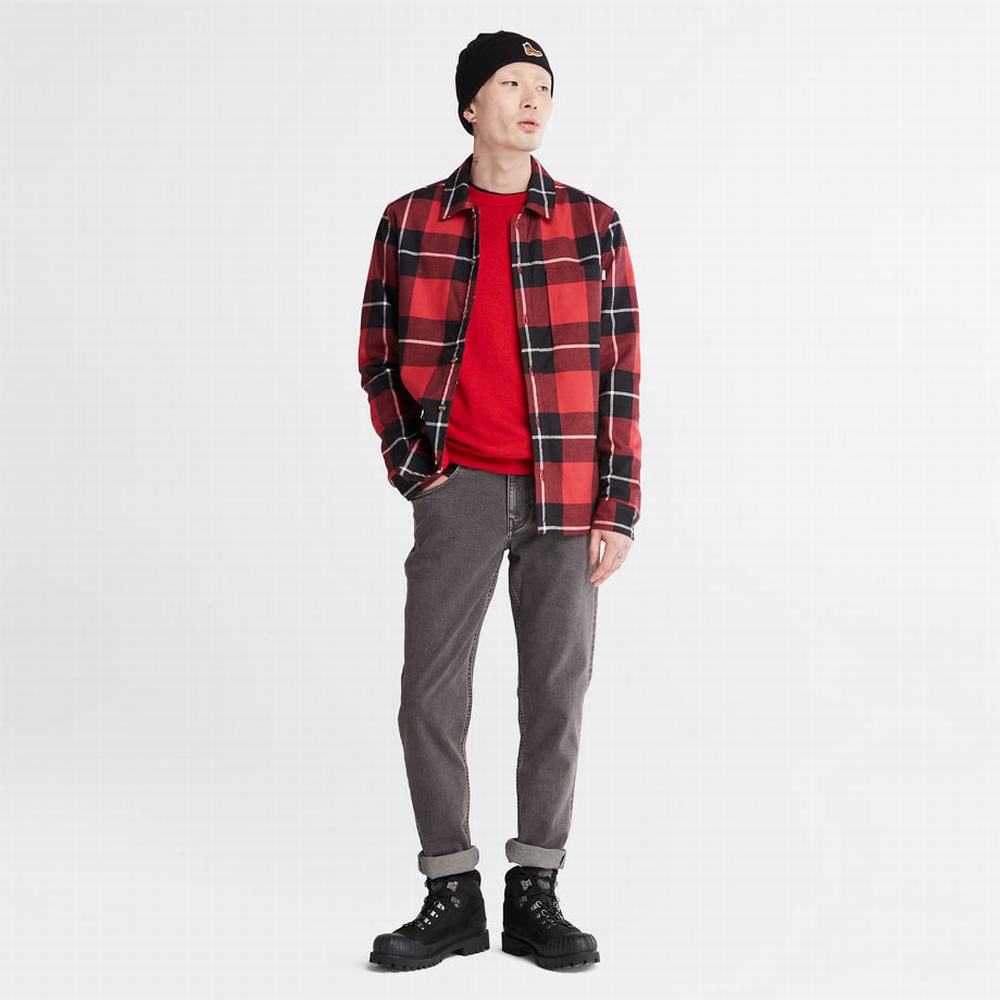 Pánské Jumpers Timberland Knox River Crewneck Červené | TI67948-185