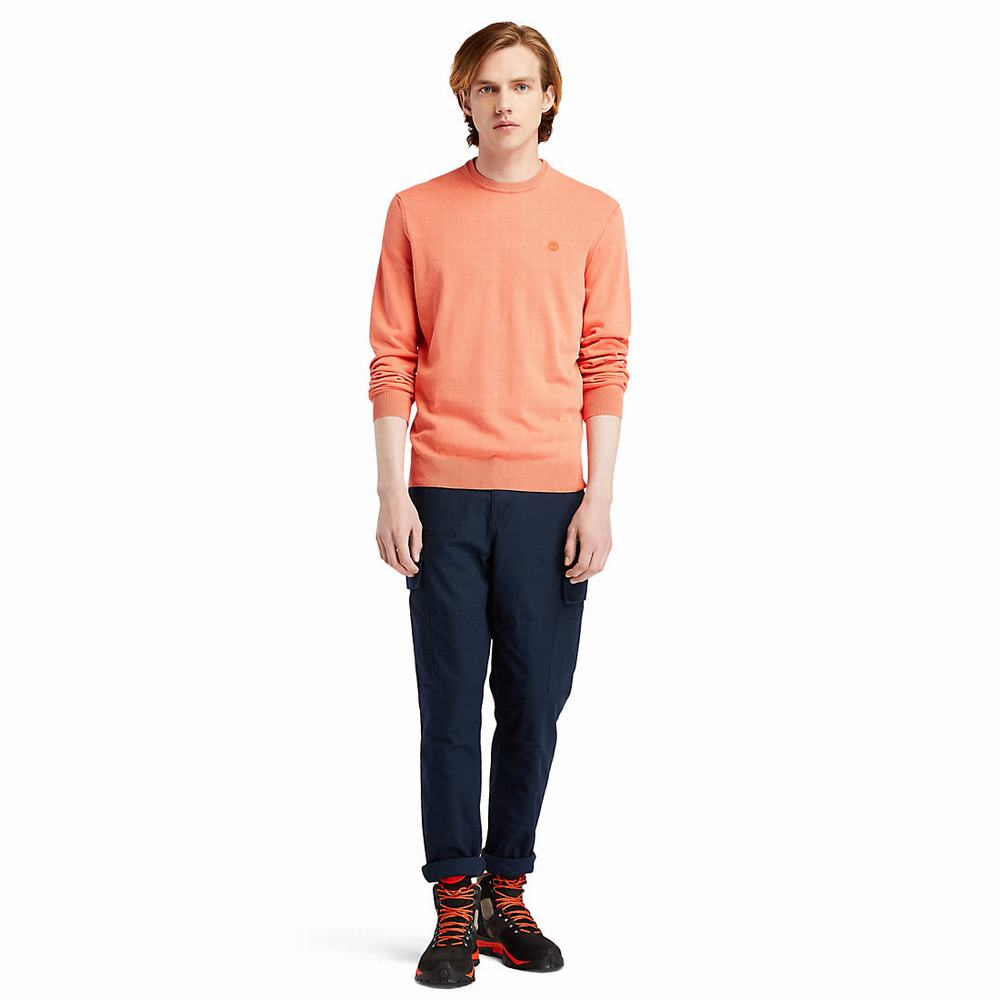 Pánské Jumpers Timberland Lightweight Washed Oranžové | TI06458-193