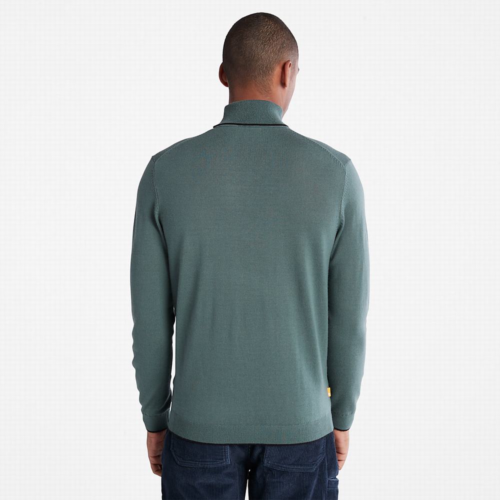Pánské Jumpers Timberland Nissitissit River Turtleneck Zelene | TI18057-193