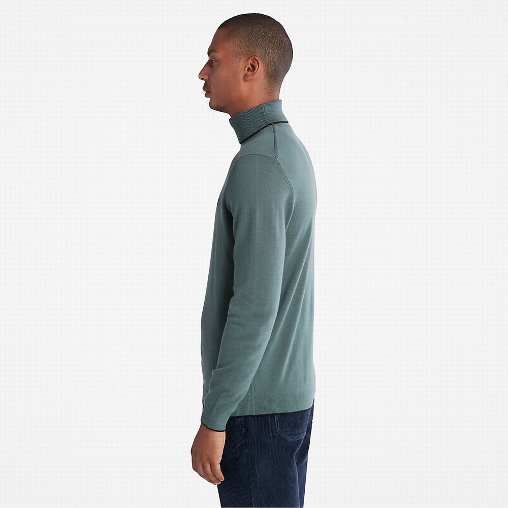 Pánské Jumpers Timberland Nissitissit River Turtleneck Zelene | TI18057-193