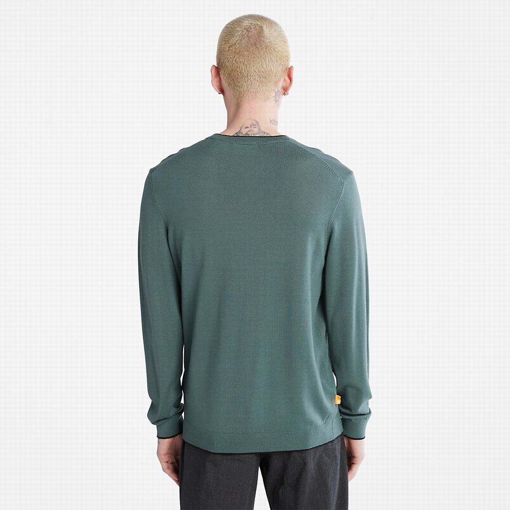 Pánské Jumpers Timberland Nissitissit River Merino Vlna Zelene | TI32185-394