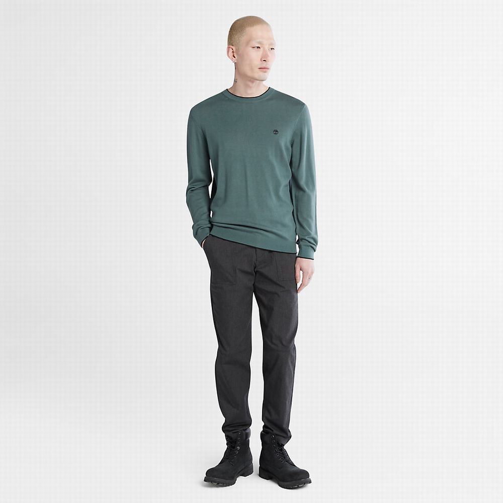 Pánské Jumpers Timberland Nissitissit River Merino Vlna Zelene | TI32185-394