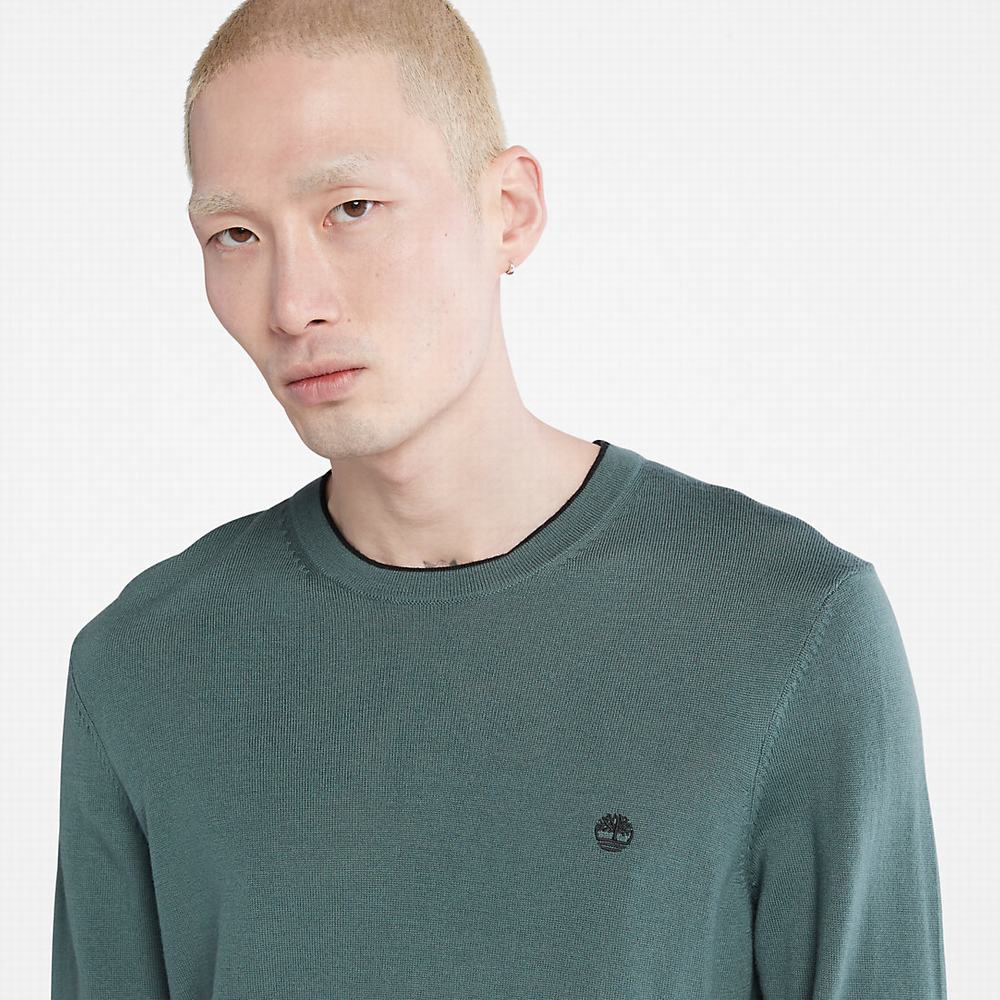 Pánské Jumpers Timberland Nissitissit River Merino Vlna Zelene | TI32185-394