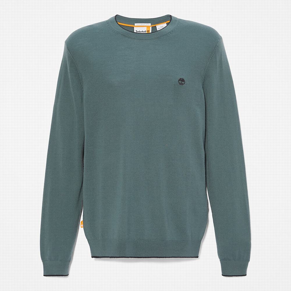 Pánské Jumpers Timberland Nissitissit River Merino Vlna Zelene | TI32185-394