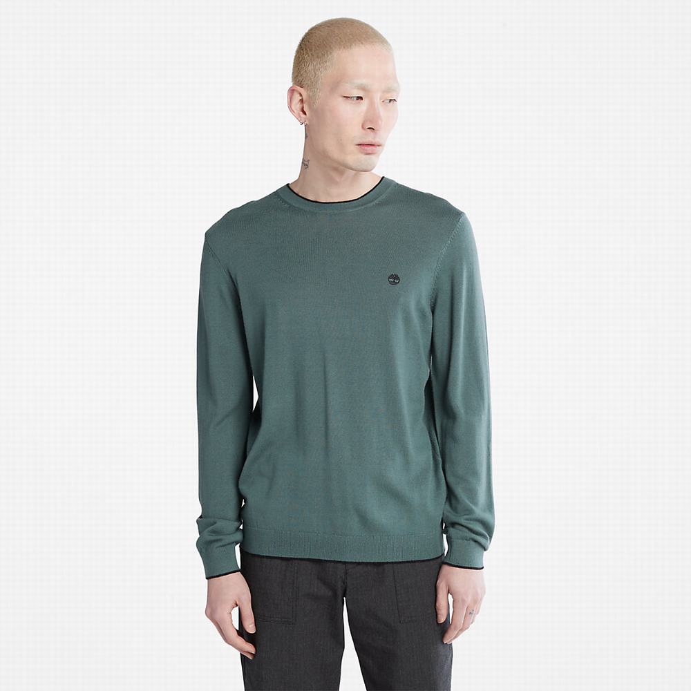 Pánské Jumpers Timberland Nissitissit River Merino Vlna Zelene | TI32185-394