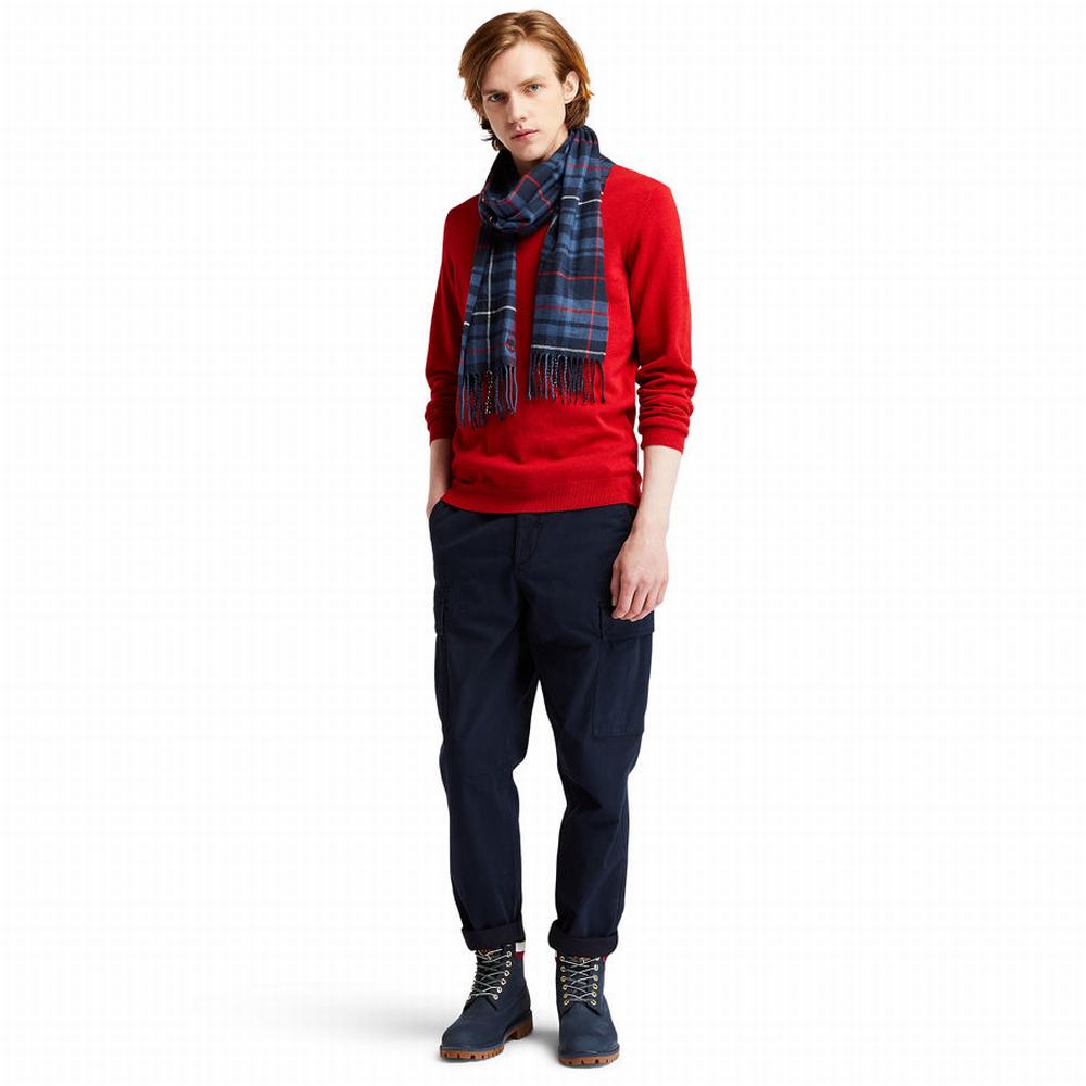 Pánské Jumpers Timberland Phillips Brook Crewneck Červené | TI28069-587
