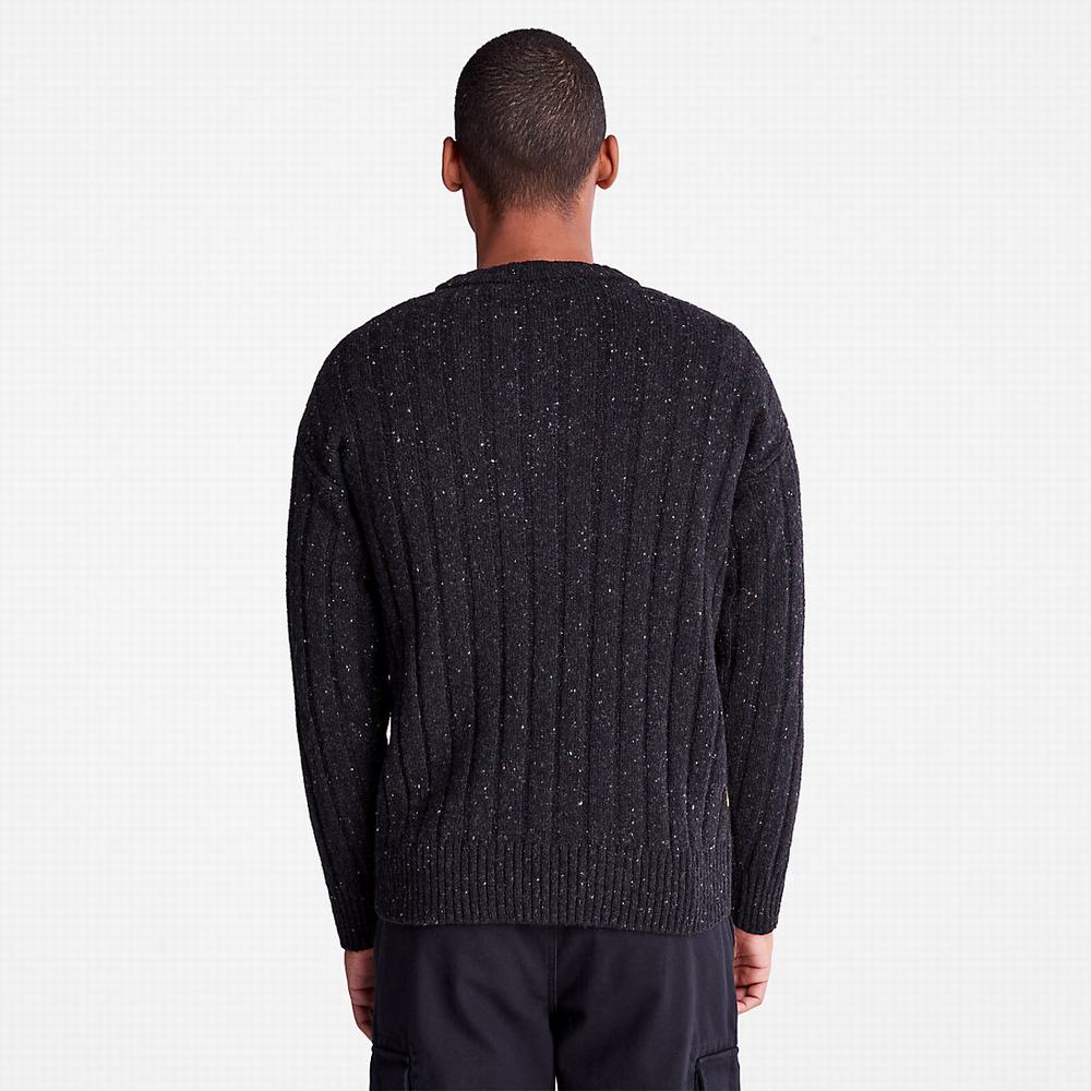 Pánské Jumpers Timberland Textured Crewneck Šedé | TI59630-690