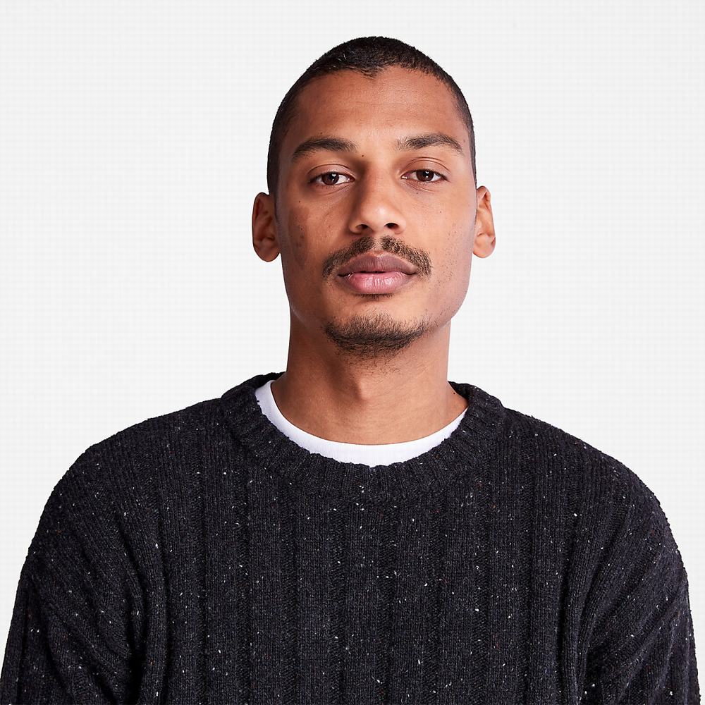Pánské Jumpers Timberland Textured Crewneck Šedé | TI59630-690